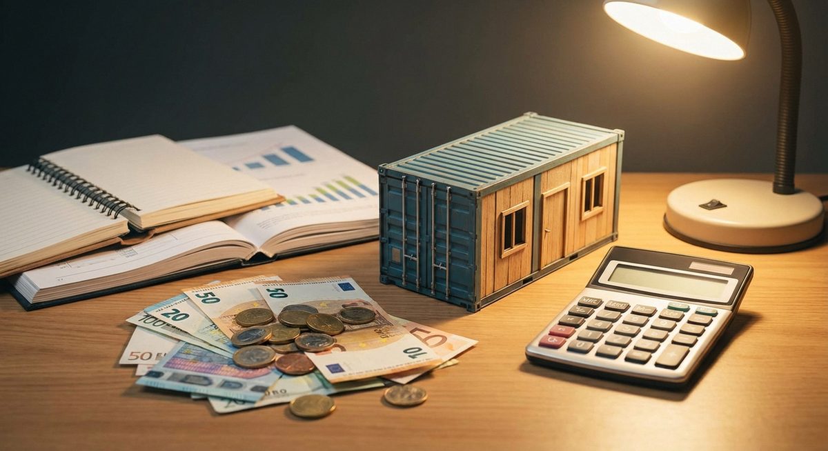 Preisplanung für Containerhaus mit Taschenrechner